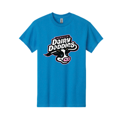 Dairy Daddies Short Sleeve T - Primary Logo Sapphire Blue