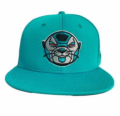 Otterbots Official Home Fitted Cap Aqua Blue Version