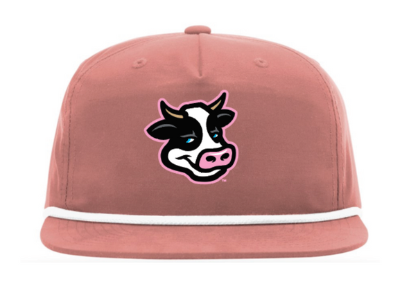 Dairy Daddies Dusty Pink Rope Hat