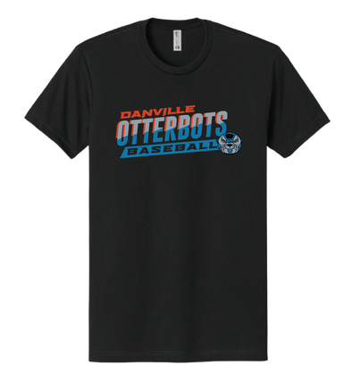 Black Otterbots Lettering T-Shirt