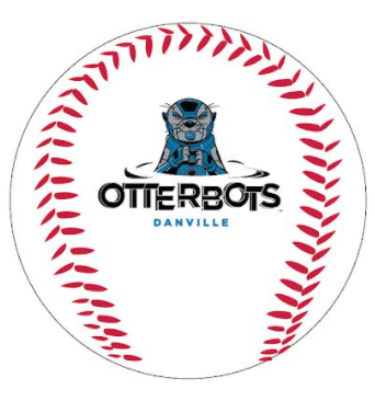 Otterbots Logo Baseball